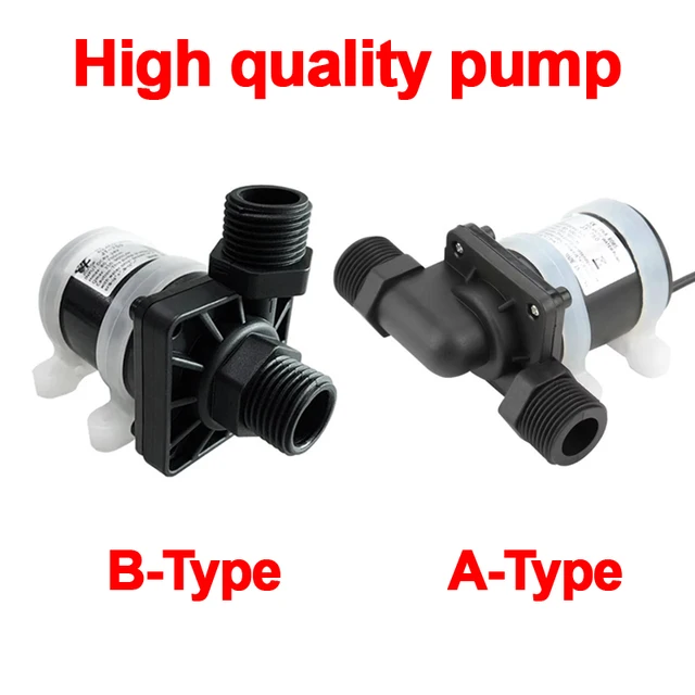 JT-750D4-12 DC 24DC ปั๊มน้ําหมุนเวียน Boost แบบปรับได้ 24V -40 ℃   ~100 ℃   จีบีจี 1