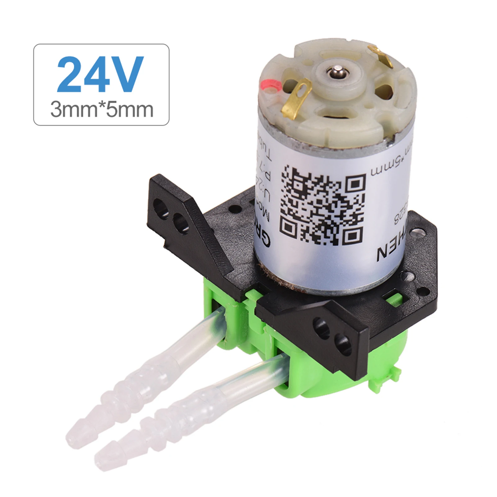 DC 24V Dosing Pump Peristaltic Pump Mini Water Liquid Peristaltic Tube Head Self-Priming Function for Aquarium Lab For liquid transfer pump
