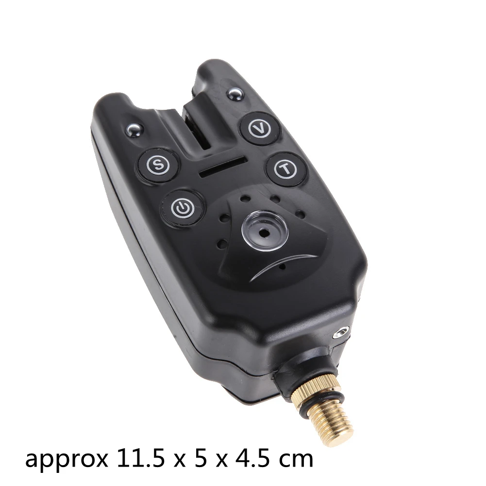 1-10Pcs Fishing Bite Alarm Adjustable Volume Sensitivity Sound Fish Bite Alarm Fishing Rod Swingers With Waterproof Tool