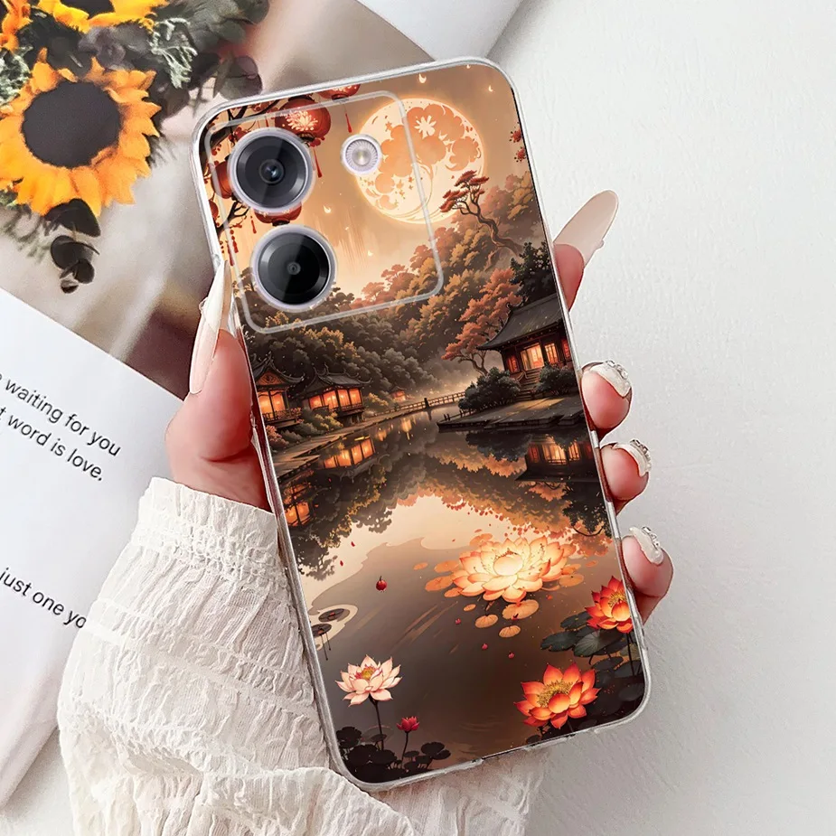 Luxury Fashion Painted Clear Silicone Phone Case - Slim Design