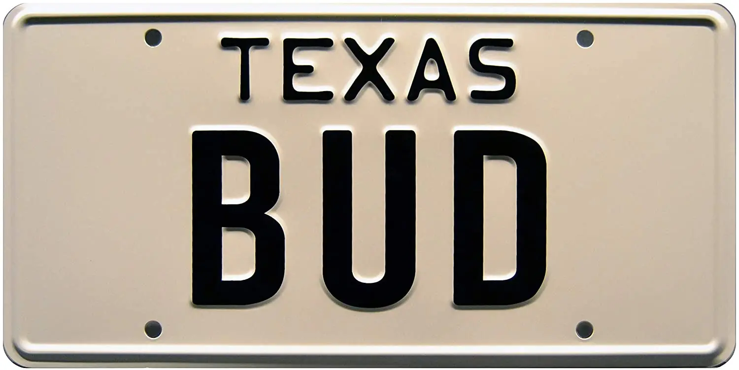 

Urban Cowboy | Bud | Metal License Plate