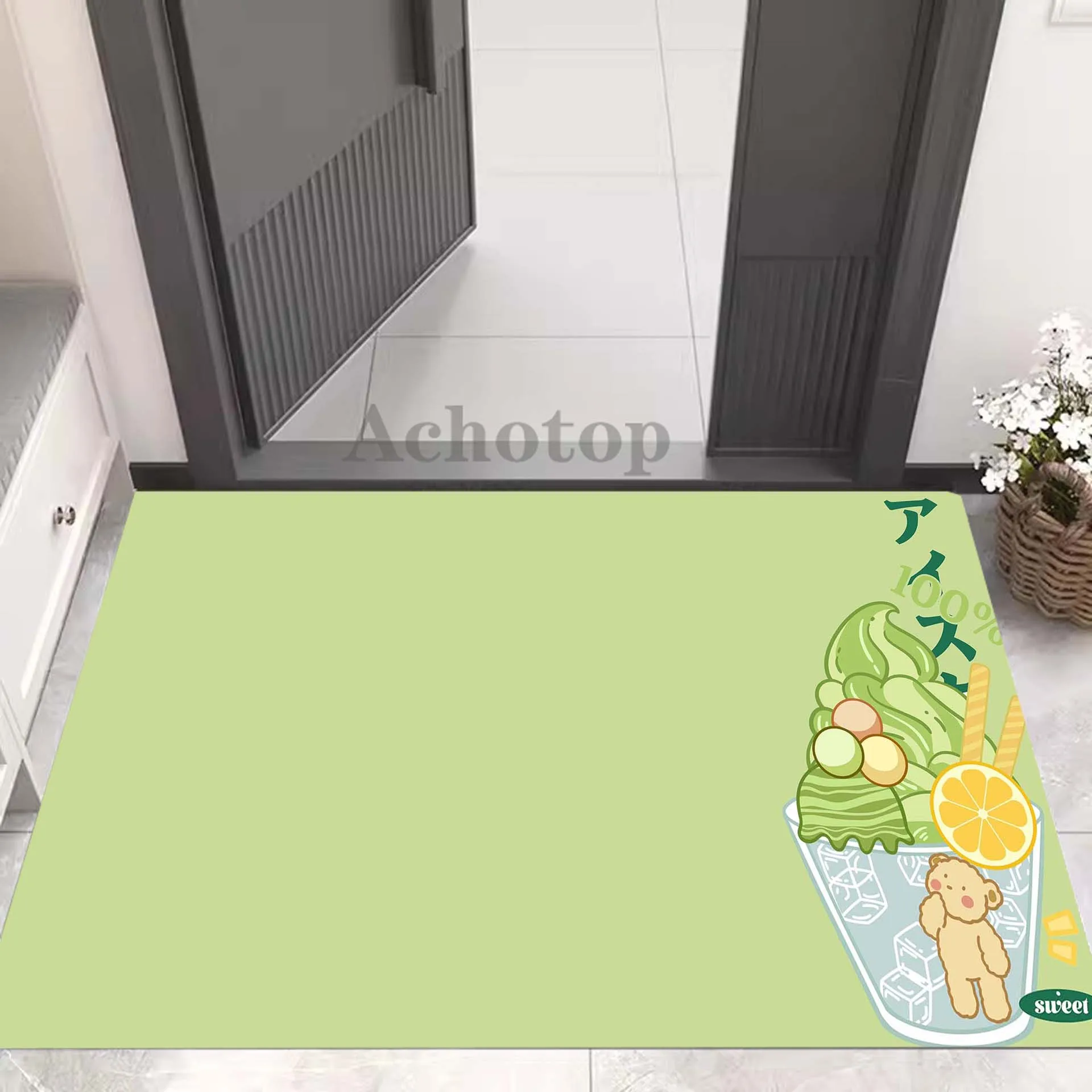 

Diatom Door Mat Green Door Mat Home Carpet Non-slip Retro Bathroom Kitchen Floor Mats Diatom Mat Bedroom Floor Anti-Slip Mat