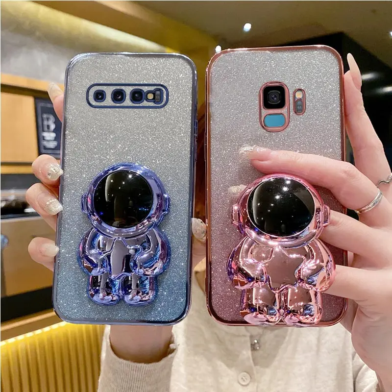 S 10 Star Astronaut Holder Case On Per Samsung Galaxy S10 Plus S 10 Plus Note10 20 Ultra Plus Stand Cover S21Fe S20 Fe S 23 Fe