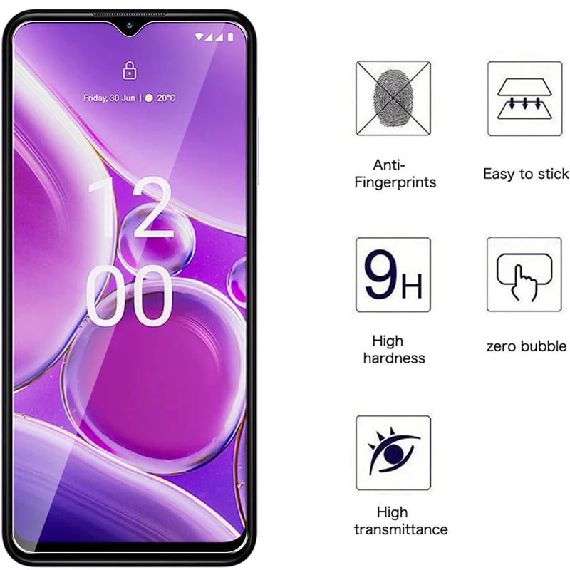 Premium HD Crystal Tempered Glass Screen Protector, 9H Transparency