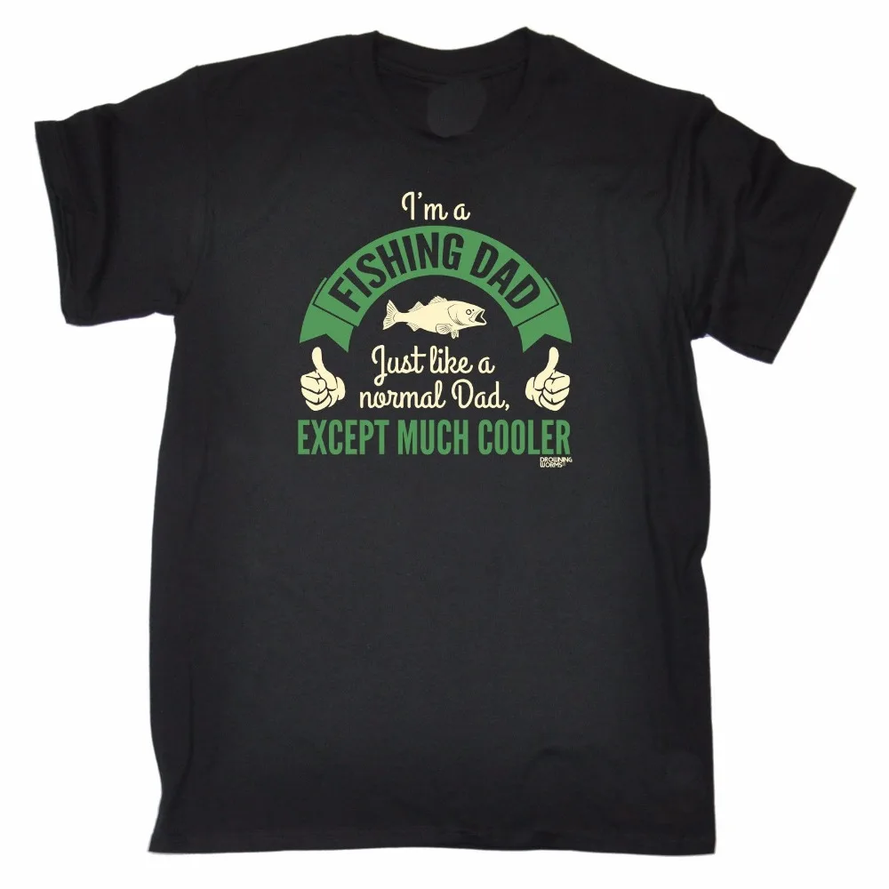 

Популярные летние футболки, хлопковая одежда, футболка Фишера, папы, обычная, кроме охлаждения, Мужская футболка с утопленными червями, индивидуальная футболка унисекс для подростков