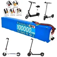 Batterie au lithium rechargeable 18650 pour trottinette électrique M365, pack 10S3P 36V 100A avec BMS intégré et chargeur anti-surchauffe 3