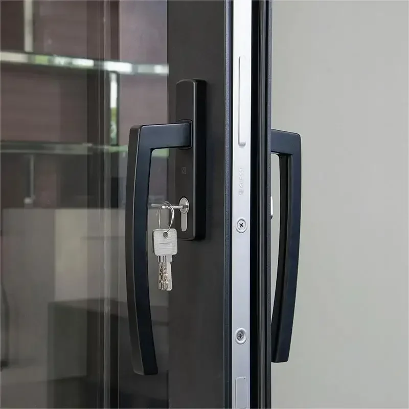 Minimalist Design Sliding Door Exterior Patio Aluminum Door Cutomized Balcony Sliding Glass Doors Heat Sound Insulation