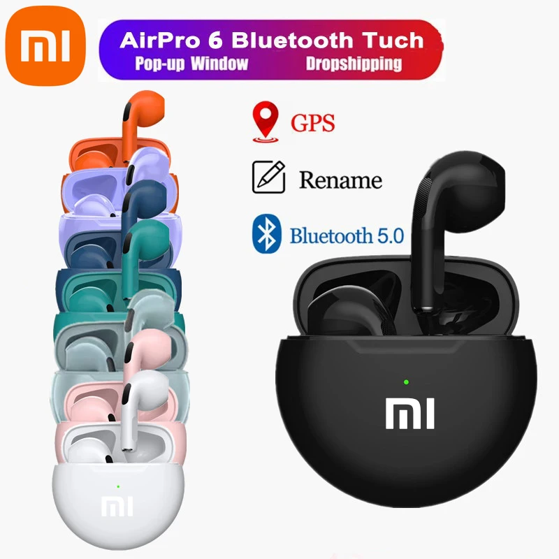 

Original xiaomi mijia Air Pro 6 TWS Wireless Headphones Fone Bluetooth Earphones With Mic LivePods In Ear Earbuds Sport Headset