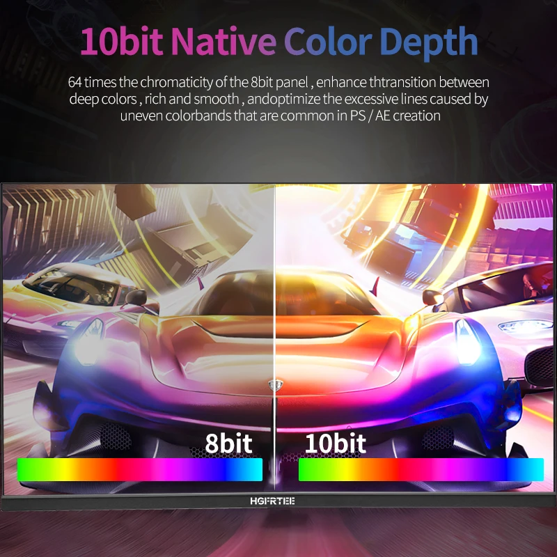 HGFRTEE 4K 27 ġ  3840*2160 繫 ǻ 99% SRGB 10Bit IPS  г ȭ ӿ PC HDMI ȣȯ/DP