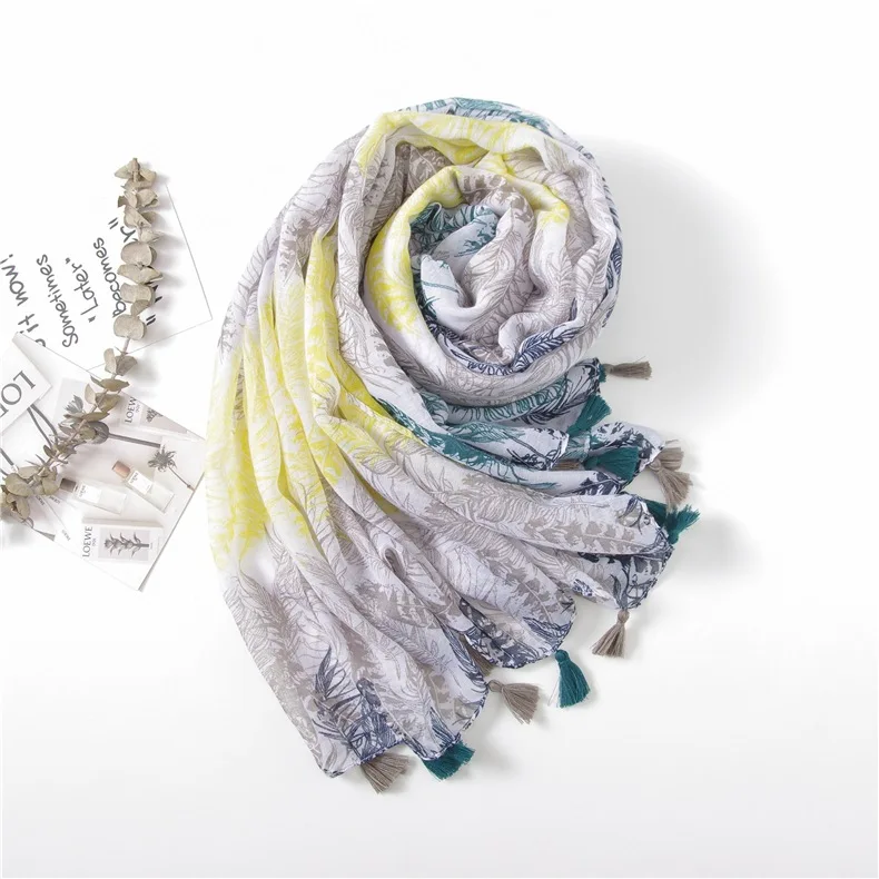 Neues Design Marke Frauen Schal Mode druck Baumwolle Frühling Winter warme Schals Hijabs Dame Pashmina Foulard Bandana Plaid – Detail 18