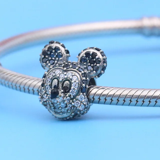 Mickey Mouse Pendant Bracelet | Silver Bracelet Mickey Minnie - Disney  Bracelet - Aliexpress