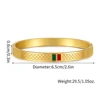 Luxury Round Enamel Stainless Steel Bangles & Bracelets No Fade Color Open Bangle For Women Girls Men Wedding Lover Jewelry 2