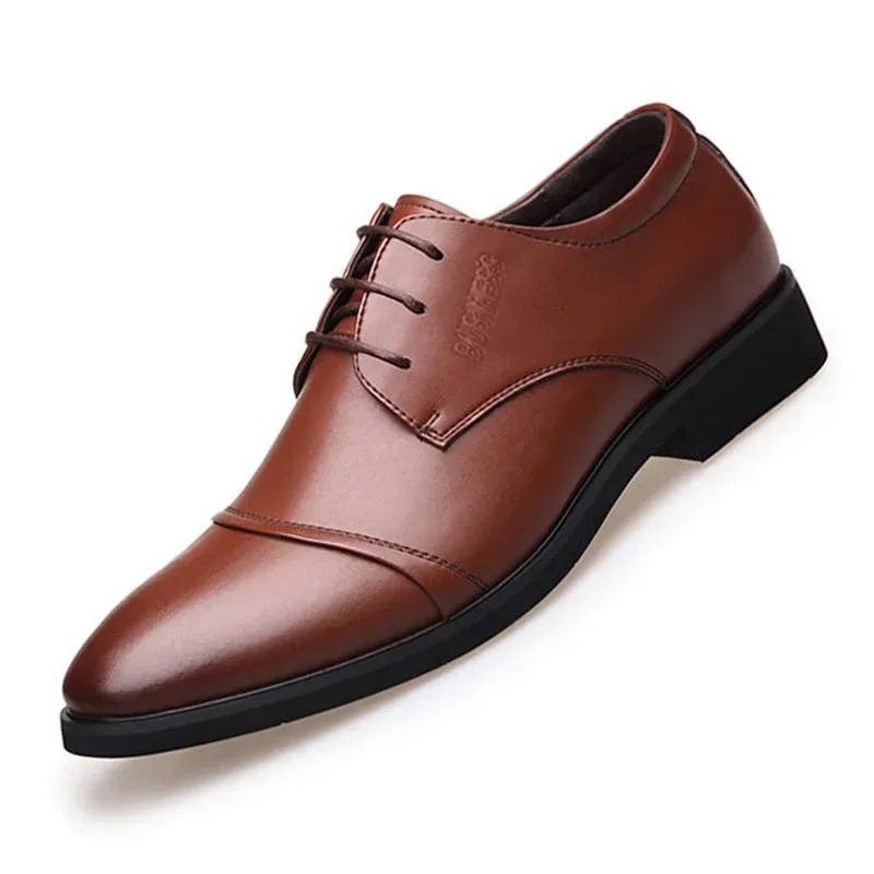 Handcrafted Mens Oxford Shoes Patent Calfskin Leather Brogue Dress Shoes Classic Business Formal Man