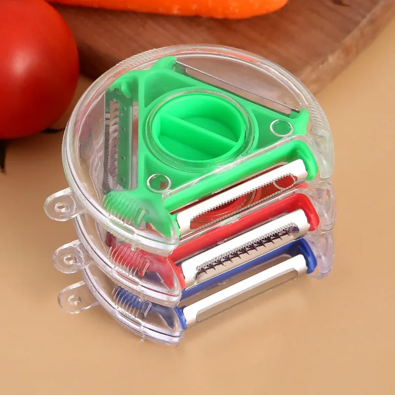 3 In 1 Fruit and Vegetable Peeler Multifunctional Vegetable Shredding Tools Stainless Steel Blade Peel Grater Kitchen Tools