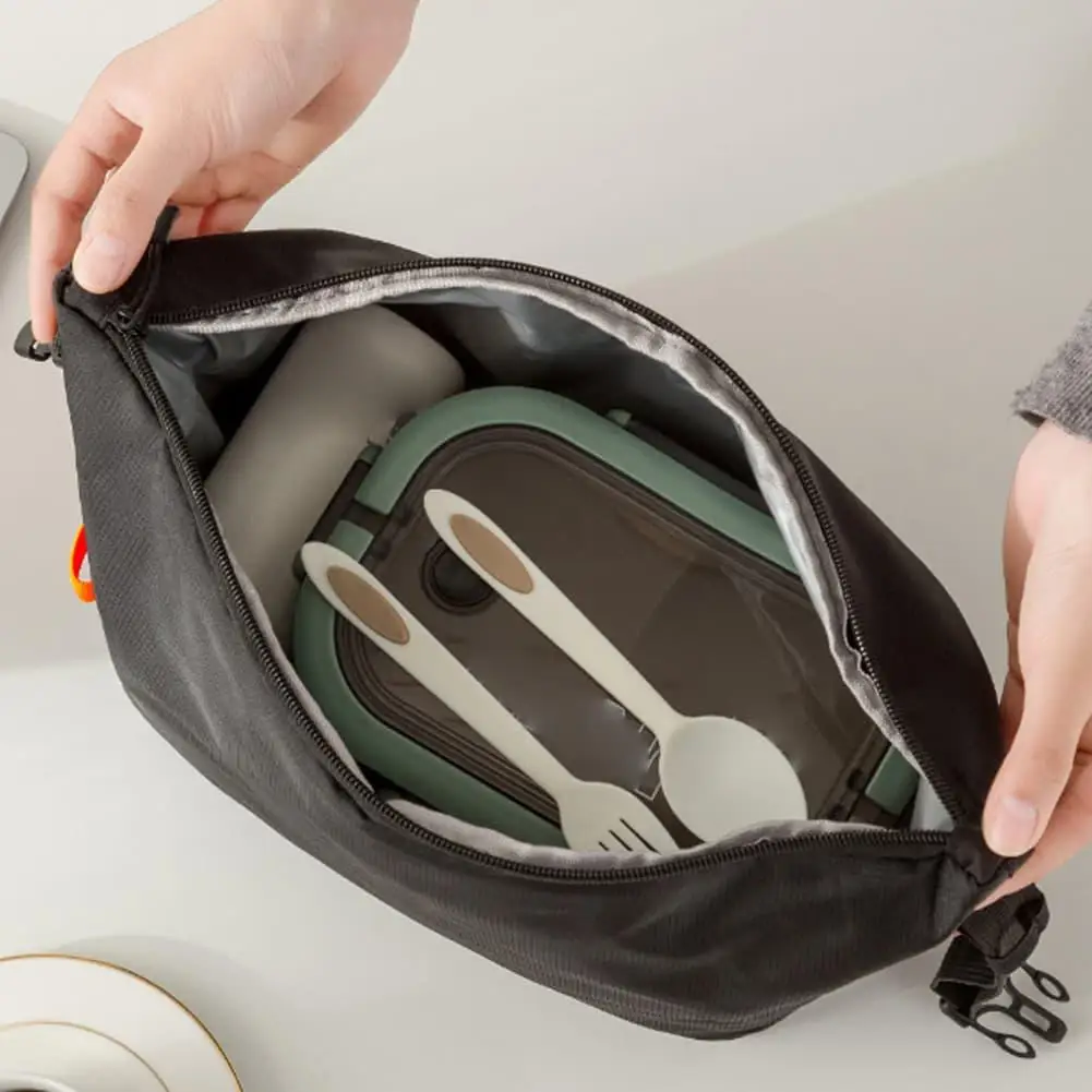 Minimalist Waterproof Insulated Lunch Bag with Thick Aluminum Foil Liner