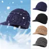Fashion Coldproof Windproof Warm Knitted Hats Thickened Soft Knit Baseball Caps Solid Color Beanies Caps for Autumn Winter 5