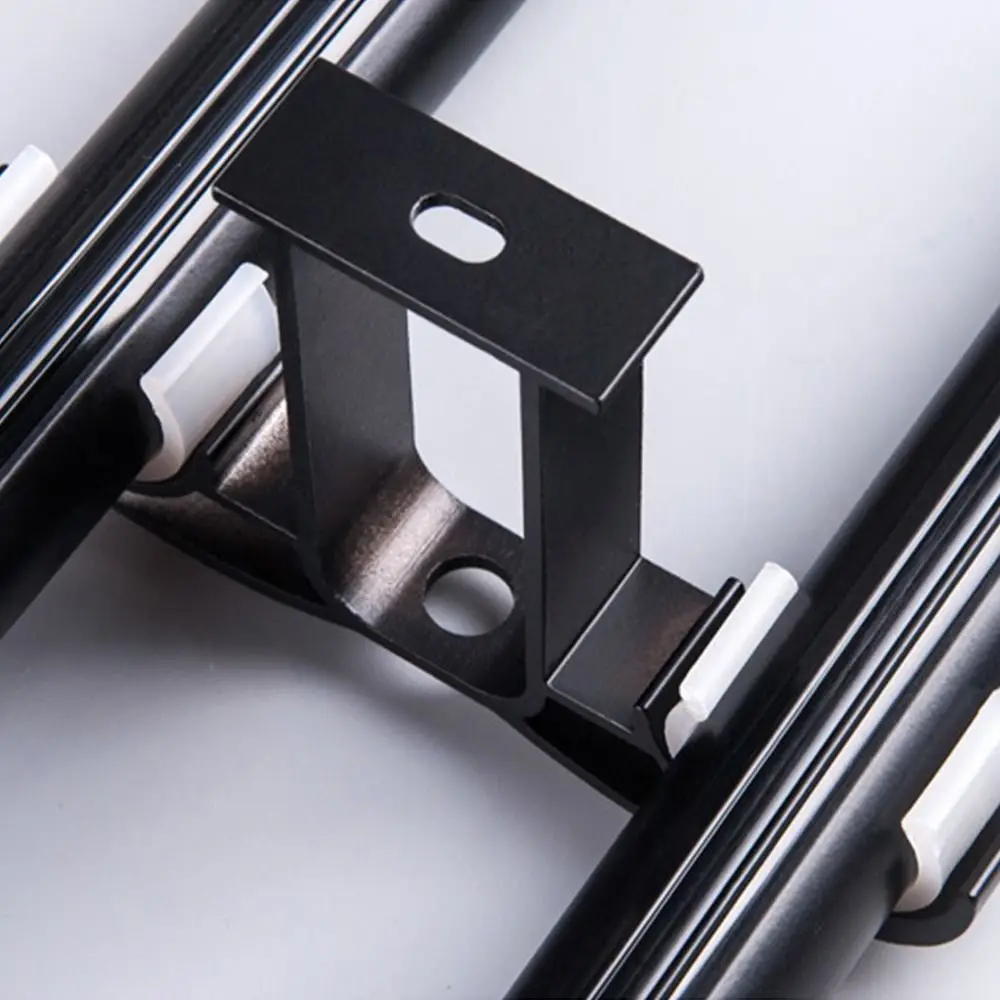 1PC Double Curtain Rod Brackets Shower Curtain Pole Bracket Hardware Holder Window Hanger Holder Home Decoration Easy to Install