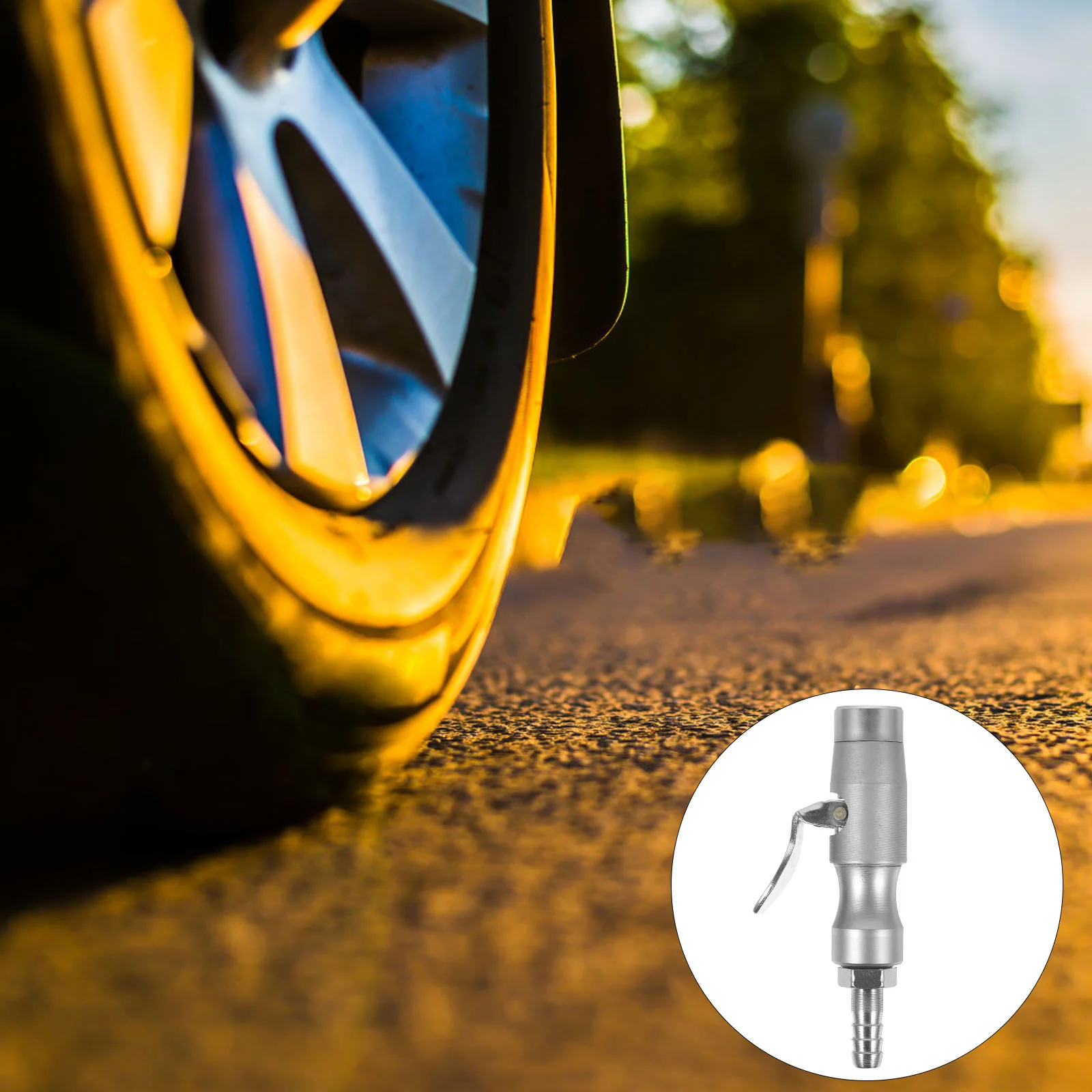 

Locking Air Chuck Copper Self-locking Tire Inflation Chuck Inflate Air Chuck