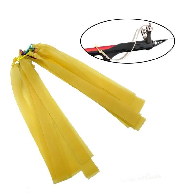 

20pcs Powerful Slingshot Flat Rubber Band 40mm Width 1.0-2.0mm Thickness Elastic Rubber Band Outdoor Hunting Shooting Catapult