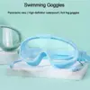 Outdoor Swim Goggles Waterproof Anti-Fog Wide View Scuba Diving Swimming Glasses with Earplugs Adult Youth Swim Eyewear 3
