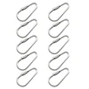 10-Piece Bird Toy Parts Stainless Steel Hooks for Hanging Parrot Feeder Mirror Toy Small Animal Tunnel Hammock Nest 1