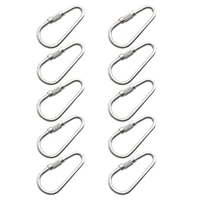 10-Piece Bird Toy Parts Stainless Steel Hooks for Hanging Parrot Feeder Mirror Toy Small Animal Tunnel Hammock Nest 1