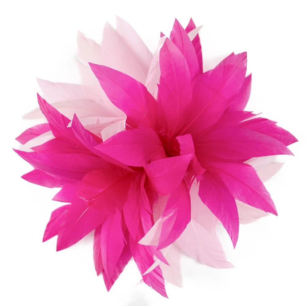 

Красивые Ретро розовые перья цветок сделай сам украшение для головного убора искусственные декоративные аксессуары для леди Eadwear Марабу Шлейфы