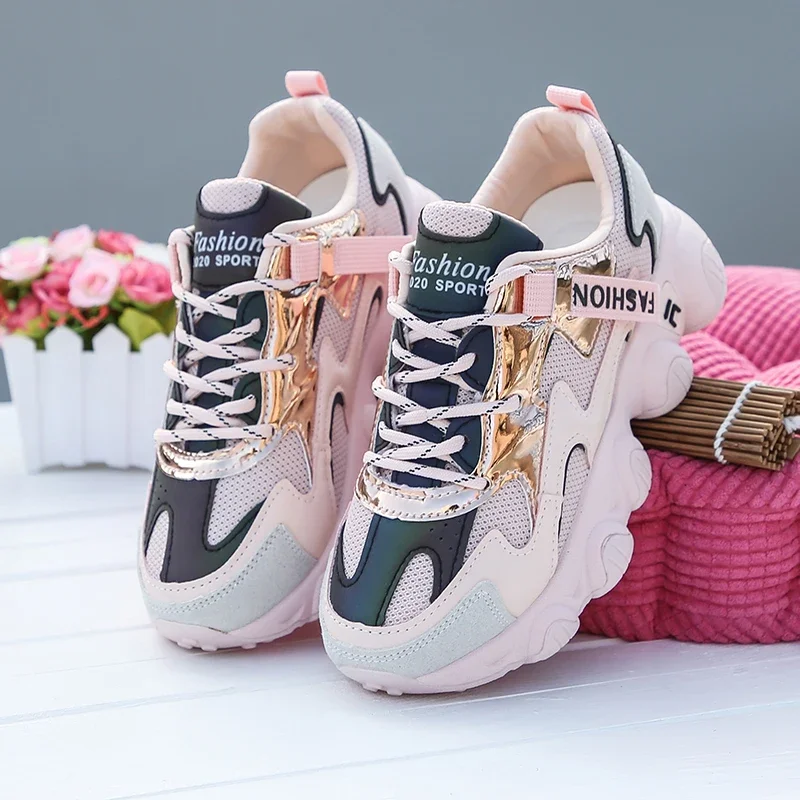 Tennis Shoes for Women Light Breathable Female Sport Trainer Shoes Non-slip Basket Sneakers Lace-Up Casual Platform women sports shoes