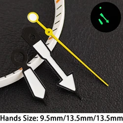 Green Luminous Dual Calendar Watch Dial - 28.5mm Diameter - Replaceable Mechanical Part - NH36 No logo (21 Hands)