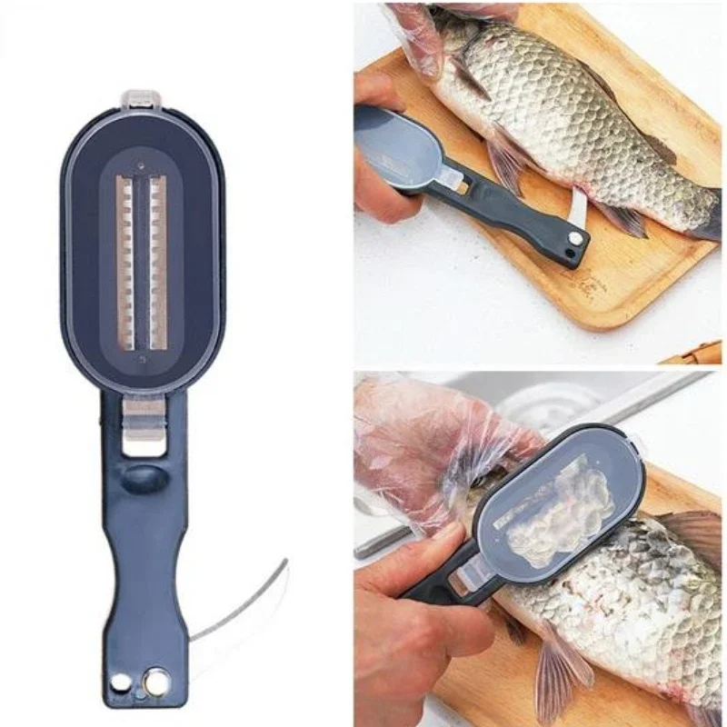 Fish Skin Brush Scraping Fishing Scale Brush Graters Fast Remove Fish Knife Cleaning Peeler Scaler Scraper Seafood Tools