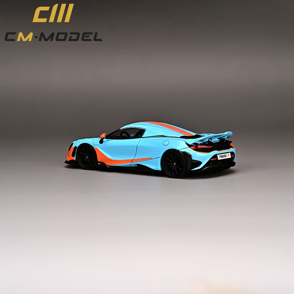 CM 모델 1/64 765LT 모델 자동차 한정판 다이캐스트 슈퍼카 레이싱 카 선물, 소년 소녀 디스플레이 케이스 컬렉션