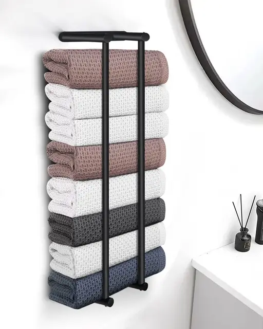 Portasciugamani Da Parete In Acciaio Inox 304 - 40 Cm, Argento, Per Bagno E Cucina - Foto 10