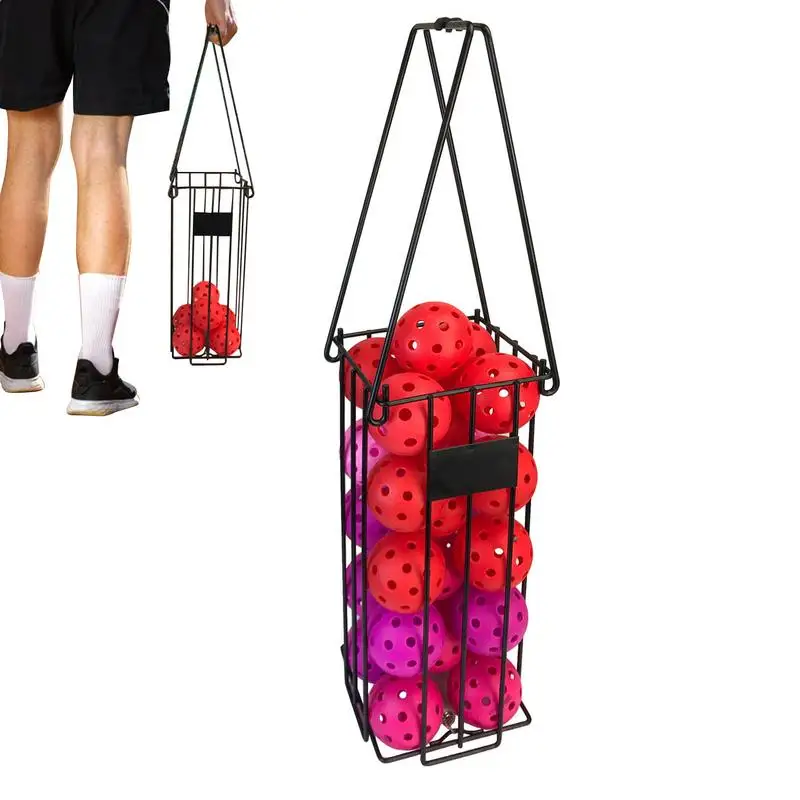 

Tennis Ball Collector Basket Pickle Ball Retriever Tennis Ball Picker Stainless Steel Pickle Ball Picking For Ball Training Tool