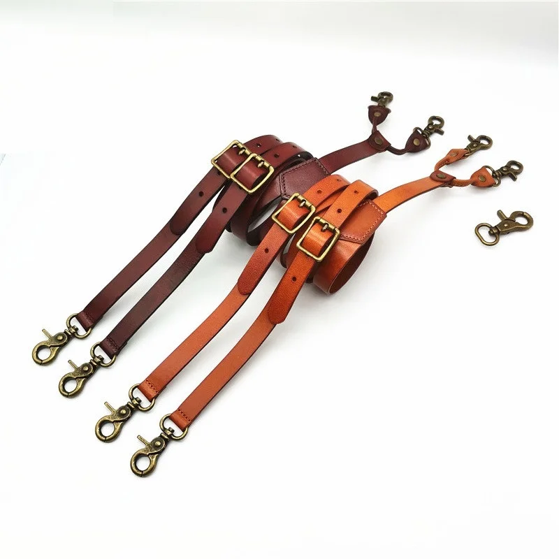 Leather Suspenders Hook Buckle With Four Hooks And Three Hooks To