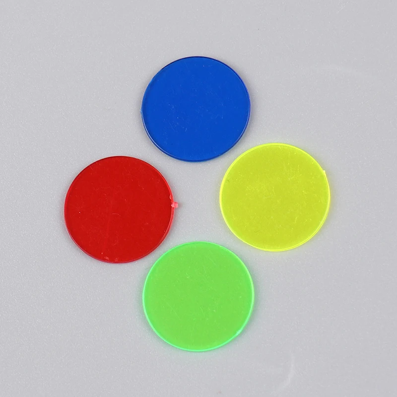 100Pcs Montessori Learning Education Math Toys Learning Resources Color Plastic Coin Bingo Chip Children Kids Classroom Supplies 5