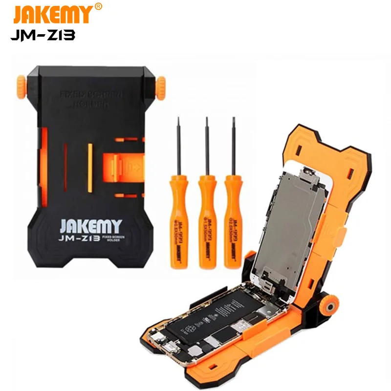

JAKEMY JM-Z13 Mobile Phone Disassembly Maintenance Bracket Motherboard Circuit Board Fixing Clip Screwdriver Disassembling Tool