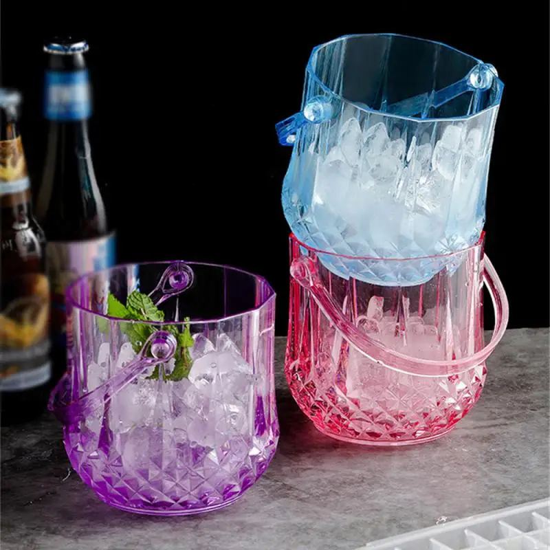 Transparent Wine Ice Cooler For Party Home Whisky Ice Bucket Champagne Bucket Thermal Beer Bar Accessories