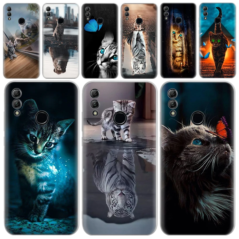 Cool Animal Big Cat Tiger Custodia Morbida Trasparente Per Huawei Honor 10 Lite 9 20I 8S 8A 8X 9X 50 Y5 Y6 Y7 Y9S P Smart 2019 Co