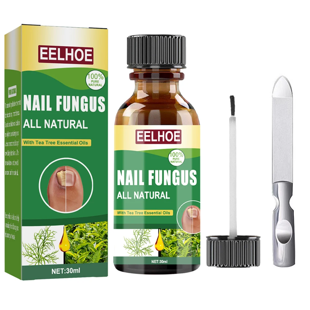 Fungal Nail Treatment Tea Tree Essence Oil Nail Fungus Repair Toenail Fingernail Ginger Treatment Hand Foot essence Liquid