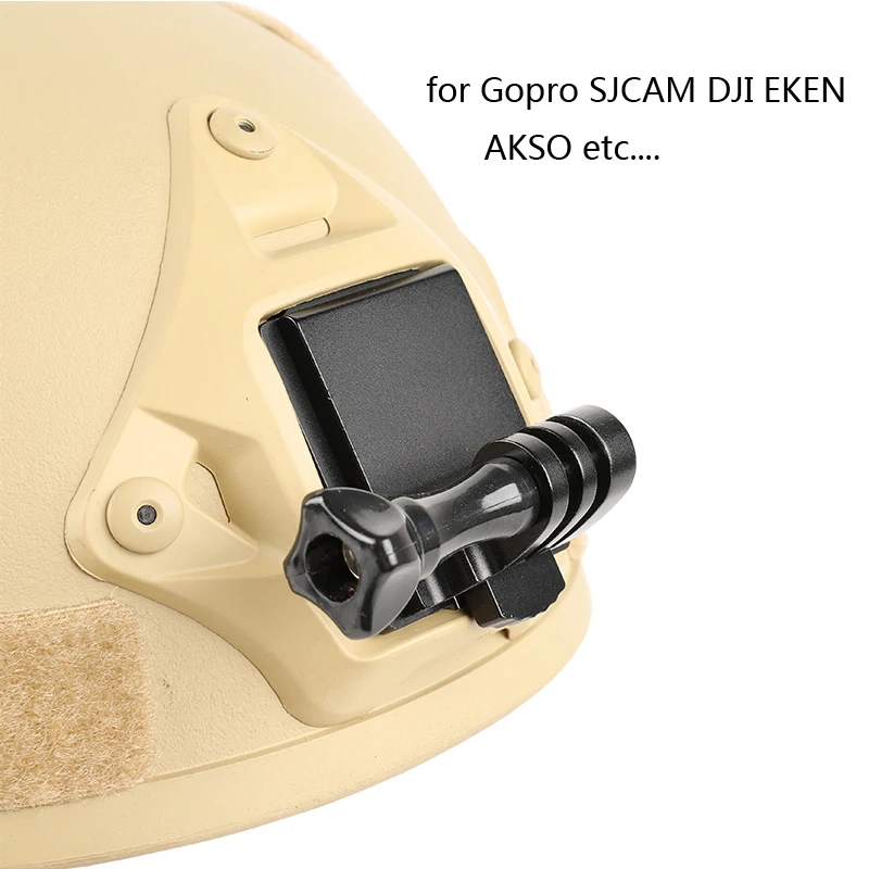 NVG Tactical helmet mount bsae for GoPro9 SJCAM AKASO DJI Action Camera first-person view Mobile phone Holder shooting Accessory action camera accessory action camera holder action camera mount