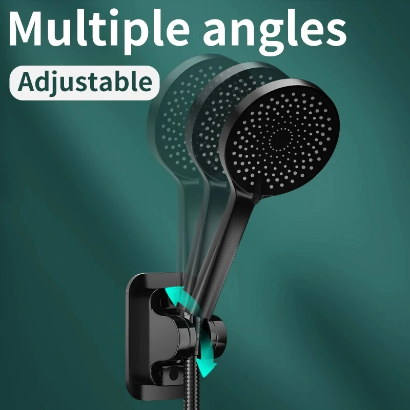 Shower Bracket Perforation free adjustable shower head hanging seat bathroom rain lotus canopy fixed wall base