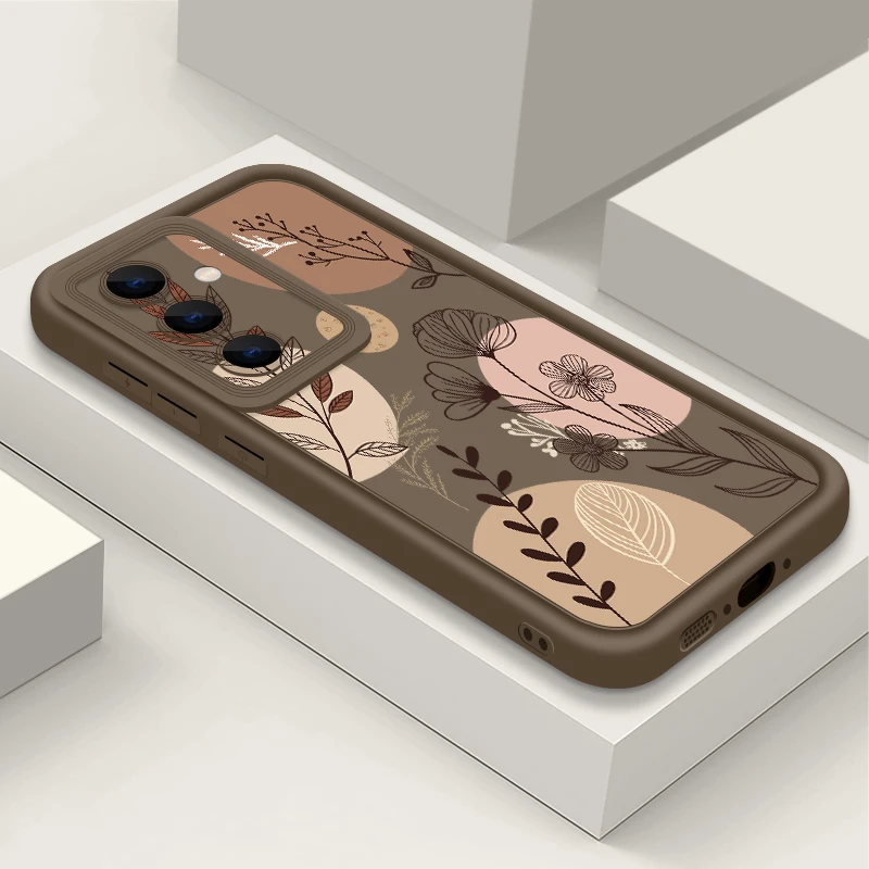 Silicone Phone Case with Floral Print Design