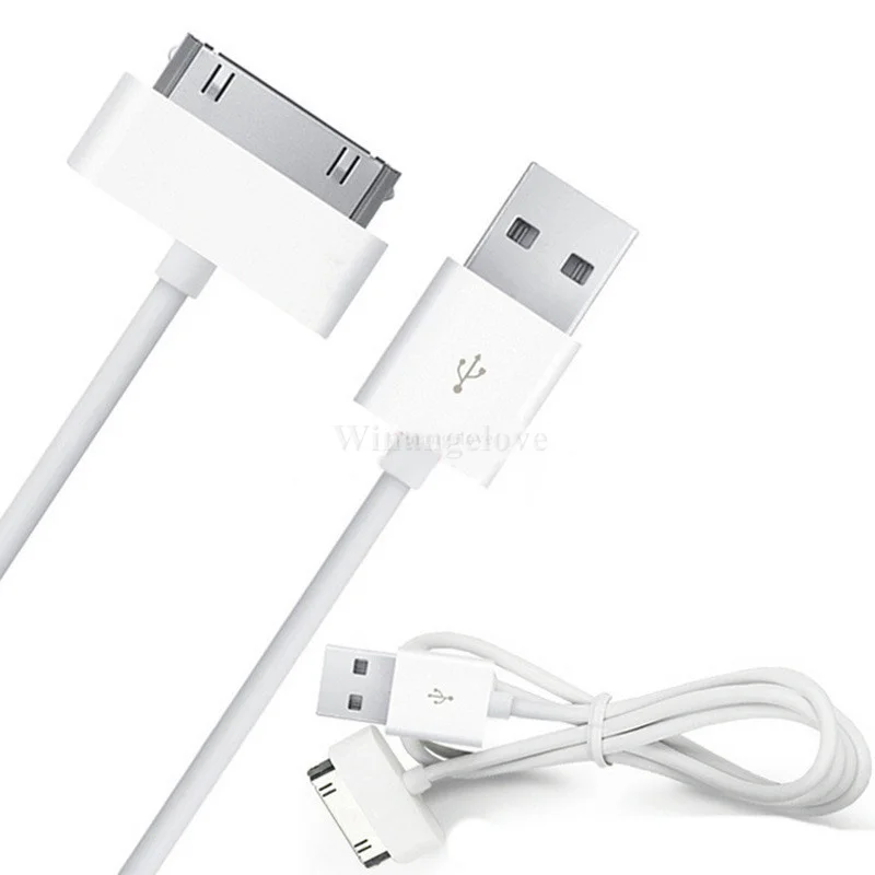 

50Pcs USB Data Cable Wire Charging For iPhone 4 s 4s 3GS 3G iPod Nano iPad 2 3 Charger Cable 30 Pin Cargador Charging Kabel