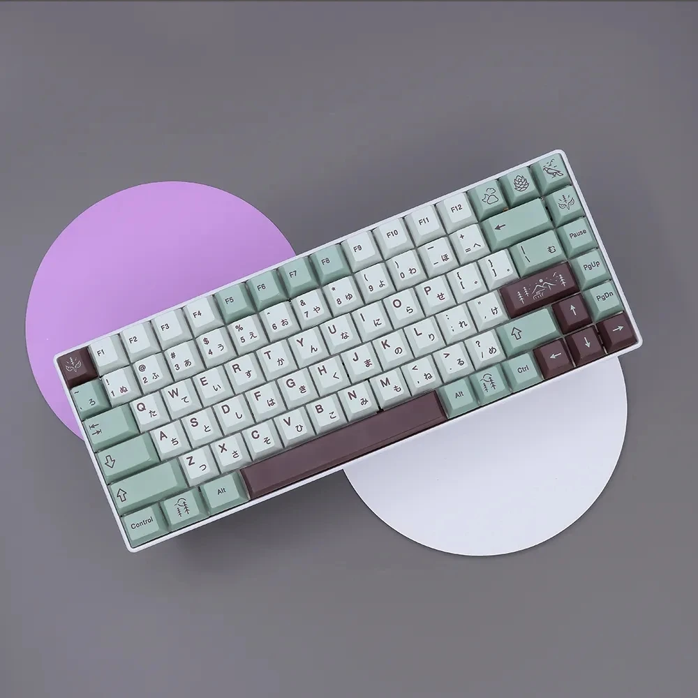 

138 Keys GMK Foggy PBT Dye Sub Cherry Profile Keycap English for MX Custom Mechanical Keyboard Fit 61/64/68/87/96/104 with ISO