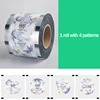 3000 Sheets/roll Milk Tea Cup Sealing Film 90/95 Caliber Juice Sealing Film Paper Plastic Dual-use Disposable Sealing Film 6