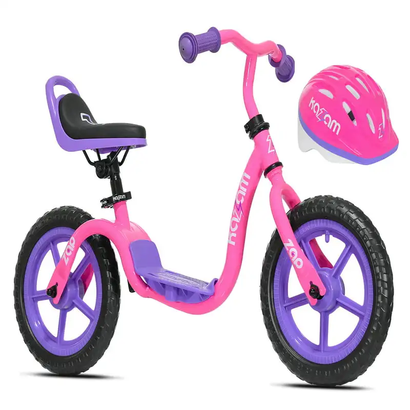 

12" 's Balance Bike & Helmet, Pink