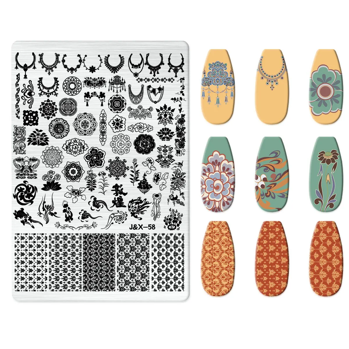 Cartoon Character Halloween Nail Art Stamping Plate Template Wizarding Animals Heart Image Stencil Mold Nail Printing Tools Draw 4