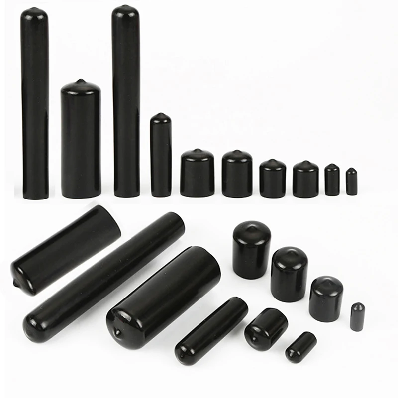 Diotech Paquete De 80 Protectores De Rosca De Tornillo Negros De 14