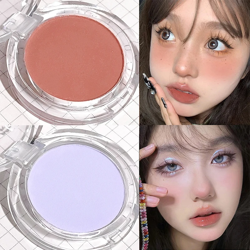 Girl Blush Single Color Matte Makeup Blushes Palette Cheek Contour Blush Rouge Cheek Tint