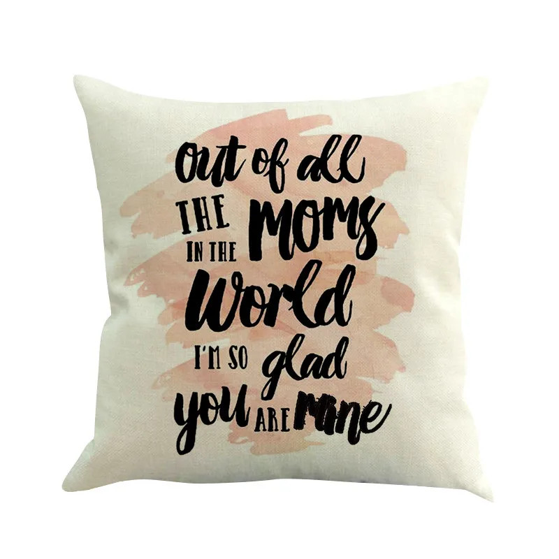 

Mother'S Day Cover Sofa Cover Cushion Cover Custom Home Decoration Pillow Covers Pillowcase Decor Christmas Room Decoration